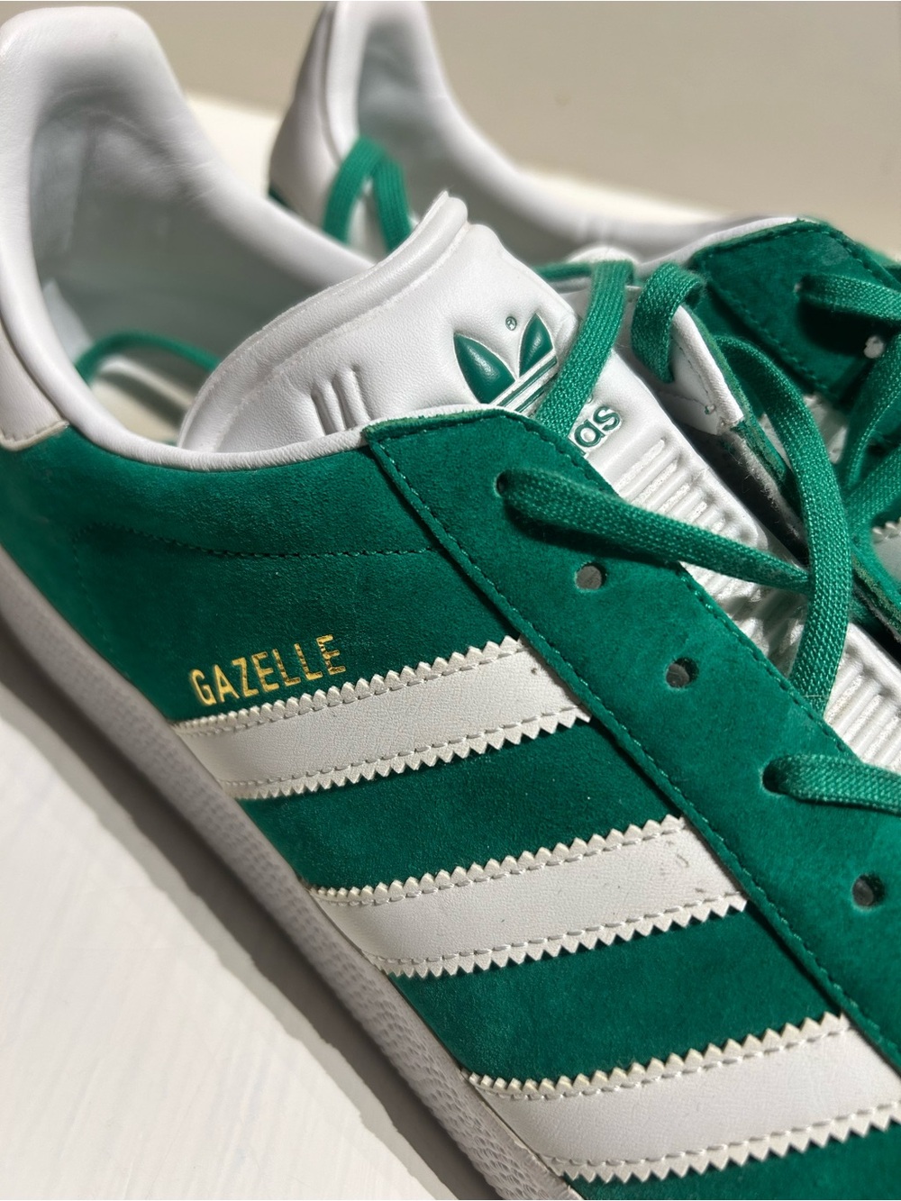 Adidas Gazelle Suede Sneakers - Green & White, Men’s Size 13